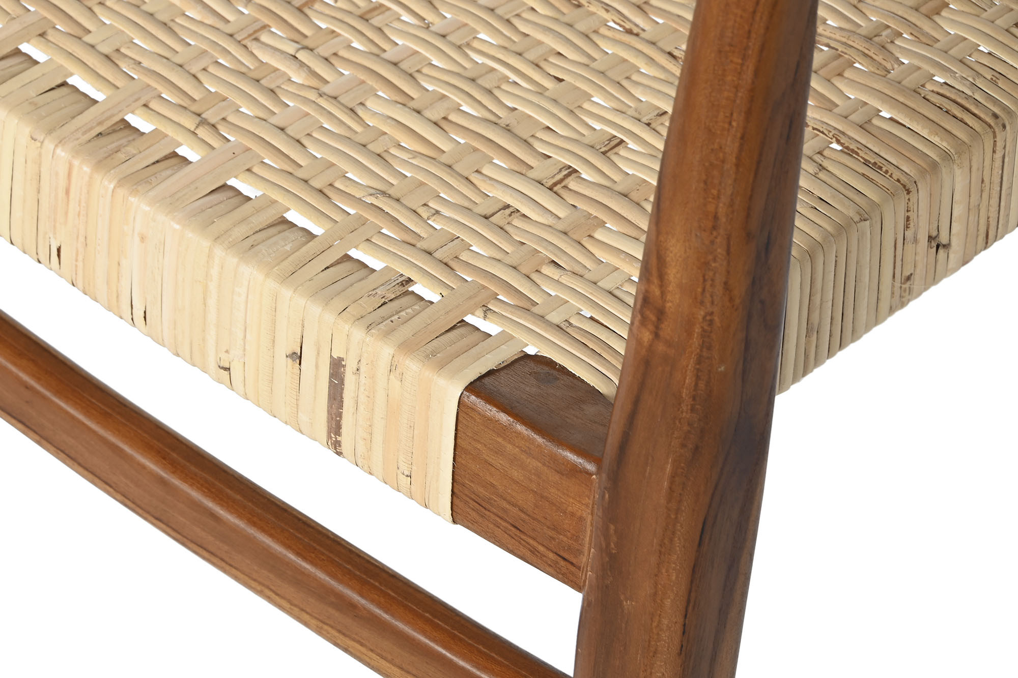 Cadeira Teca Rattan 50X56X86 Castanho - Image 6
