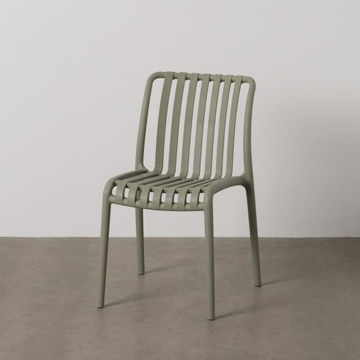 Cadeira Verde Polipropileno Exterior 50 X 58 X 80 Cm (2 unidades)