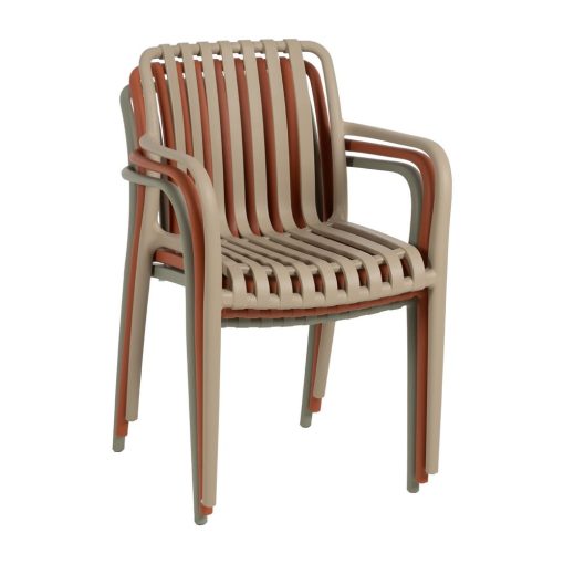 Cadeira Verde Polipropileno Exterior 56 X 57 X 81 Cm (2 unidades) - Image 4