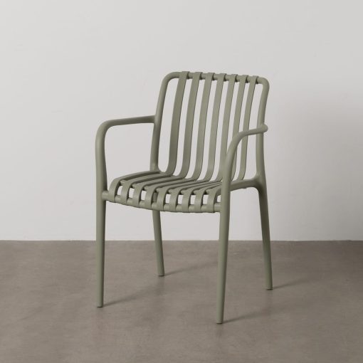 Cadeira Verde Polipropileno Exterior 56 X 57 X 81 Cm (2 unidades)