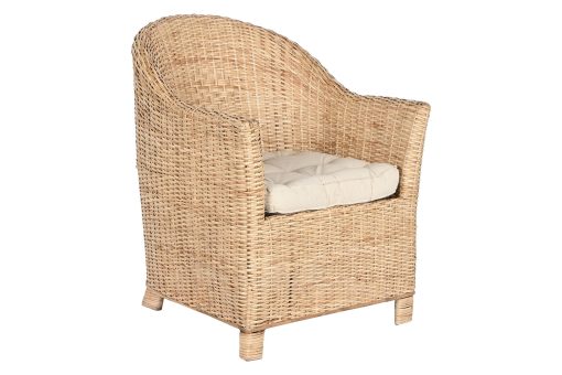 Cadeirão Rattan 67X64X86 Com Almofada Natural - Image 2