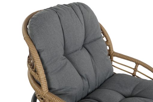 Cadeirão Set 3 Rattan Sintético Metal 55X55X47 - Image 4