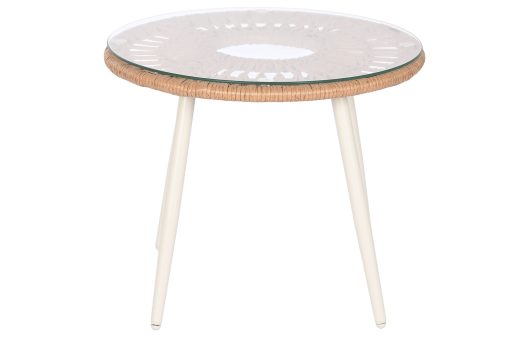 Cadeirão Set 3 Rattan Sintético Metal 55X55X47 - Image 5