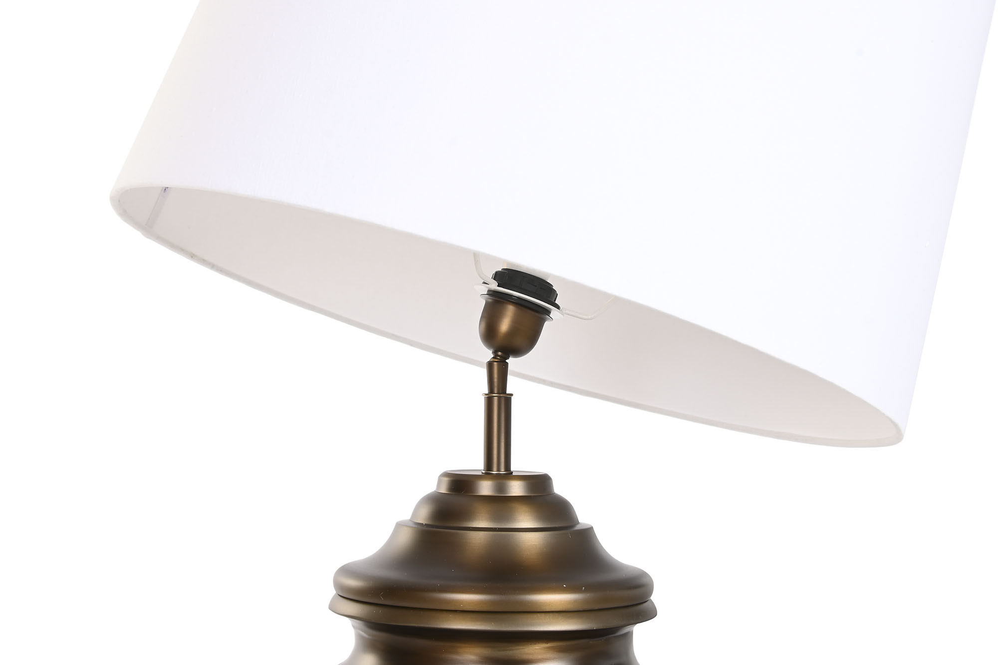 Candeeiro De Mesa Acero Patinado 60X60X103 Bronze - Image 4