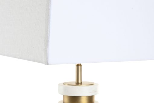 Candeeiro De Mesa Aço M Rmore 30X50X98 Dourado - Image 3