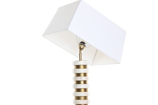 Candeeiro De Mesa Aço M Rmore 30X50X98 Dourado - Image 7
