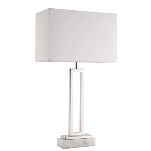 Candeeiro De Mesa Aço M Rmore 43X23X80 Cromado