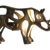 Candeeiro De Mesa Alumínio 44X11X22 Rinoceronte