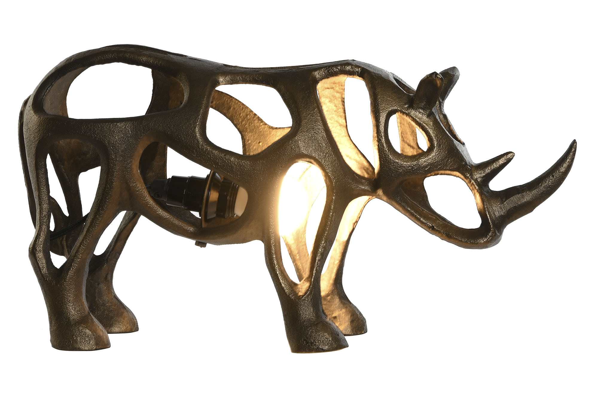 Candeeiro De Mesa Alumínio 44X11X22 Rinoceronte