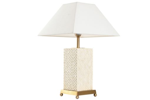 Candeeiro De Mesa Bronze Osso 14X36X57 Dourado