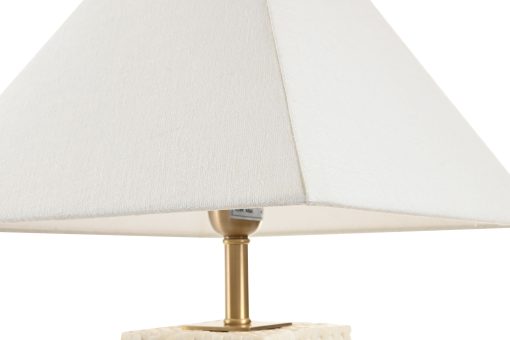 Candeeiro De Mesa Bronze Osso 14X36X57 Dourado - Image 7