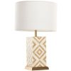 Candeeiro De Mesa Bronze Osso 36X36X45 Dourado