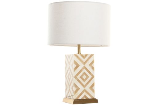 Candeeiro De Mesa Bronze Osso 36X36X45 Dourado