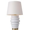 Candeeiro De Mesa Cerâmica Algod O 43X43X78 Discos