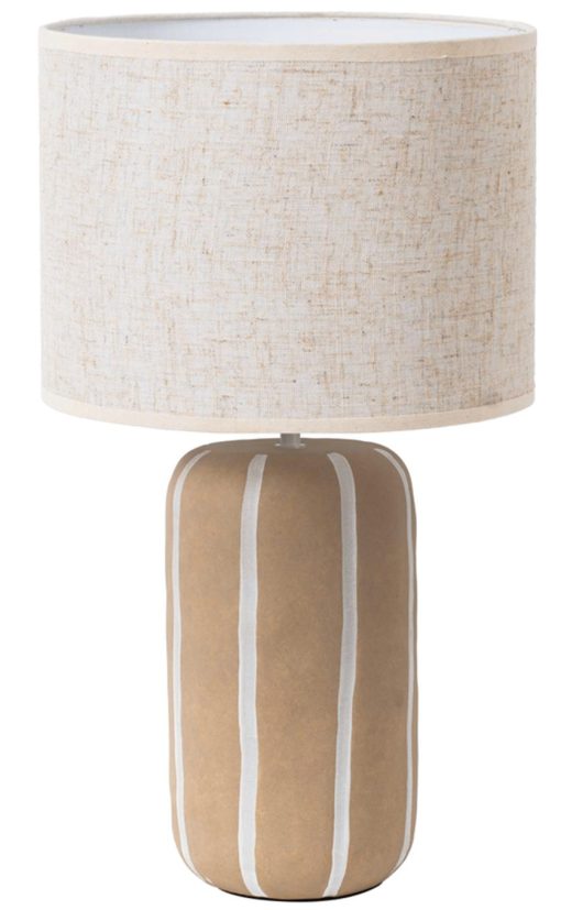 Candeeiro De Mesa Cerâmica Poliåster 36X36X60