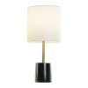 Candeeiro De Mesa M Rmore Metal 20X20X42 Preto