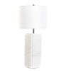 Candeeiro De Mesa M Rmore Metal 33X33X65 Branco