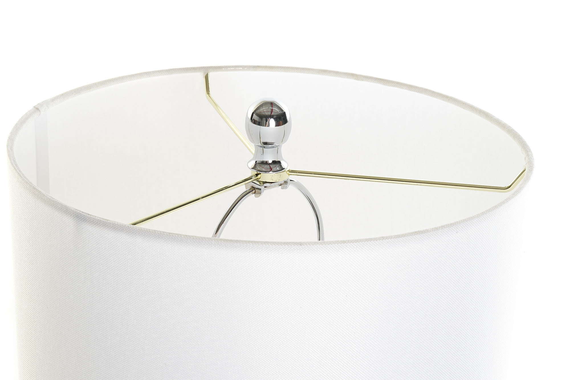 Candeeiro De Mesa M Rmore Metal 33X33X65 Branco - Image 4