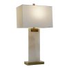 Candeeiro De Mesa M Rmore Metal 38X25X76 Branco