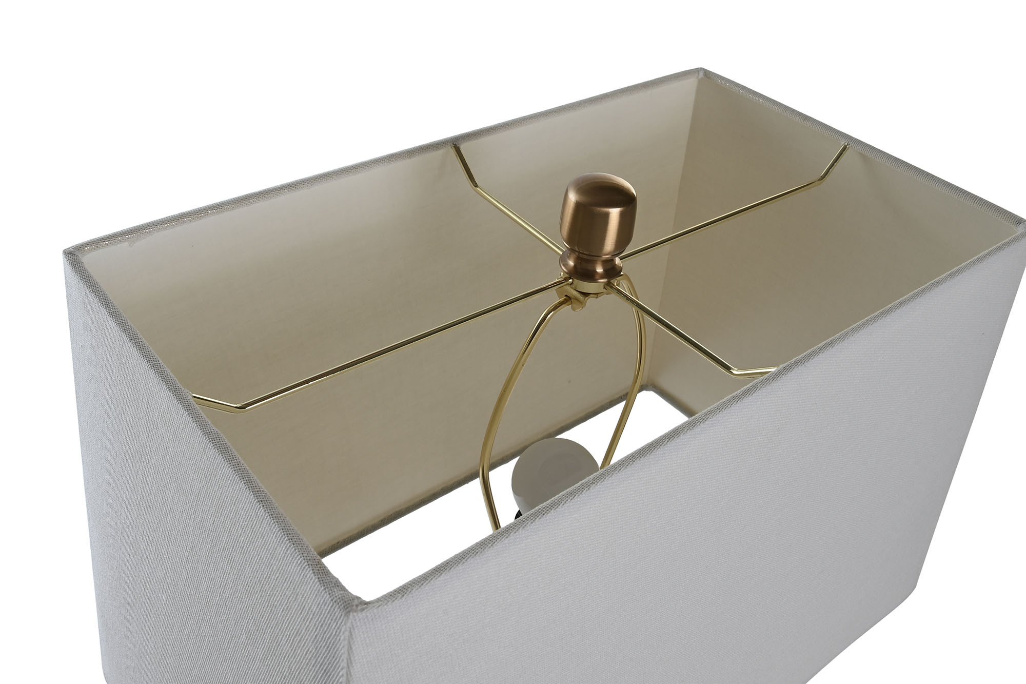 Candeeiro De Mesa M Rmore Metal 40X23X62 Branco - Image 4