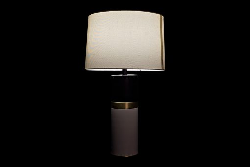 Candeeiro De Mesa Metal 38X38X65 Branco (2 Unidades)