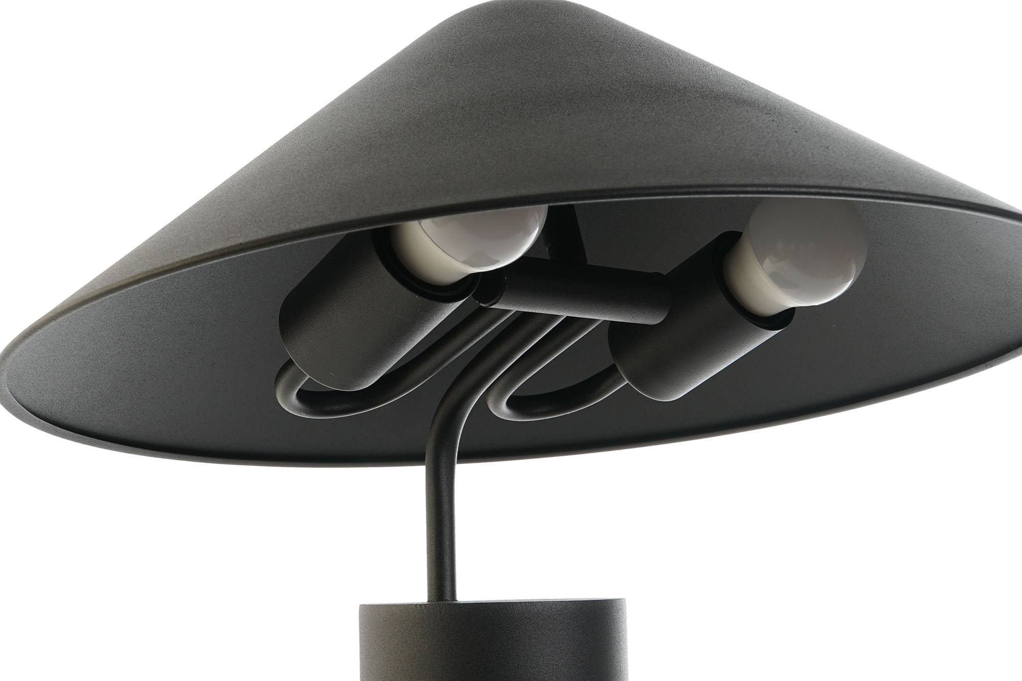 Candeeiro De Mesa Metal 39X39X45 Chapåu Preto - Image 3