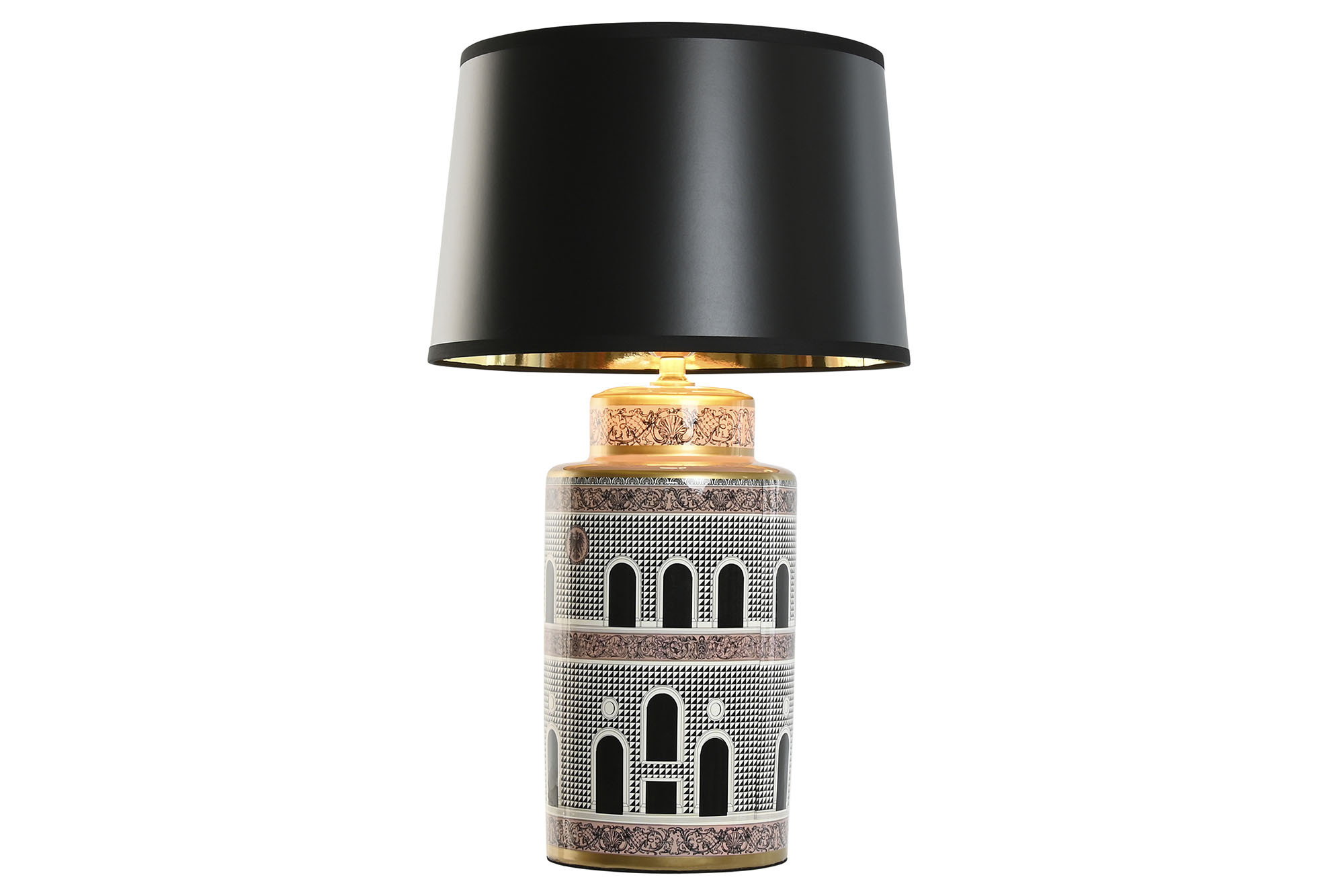 Candeeiro De Mesa Porcelana 40X40X67