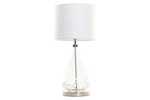 Candeeiro De Mesa Vidro Algod O 30X30X65 Org Nico