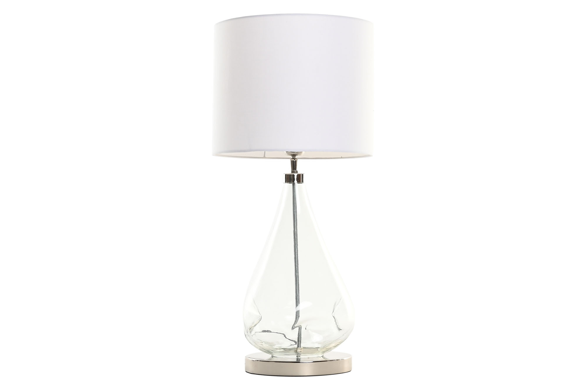 Candeeiro De Mesa Vidro Algod O 30X30X65 Org Nico