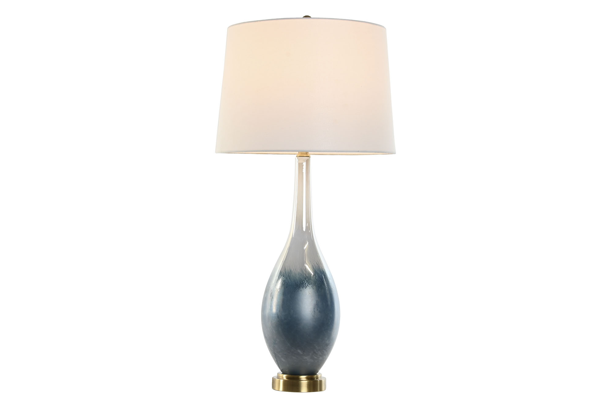Candeeiro De Mesa Vidro Linho 40X40X78 Bicolor - Image 2