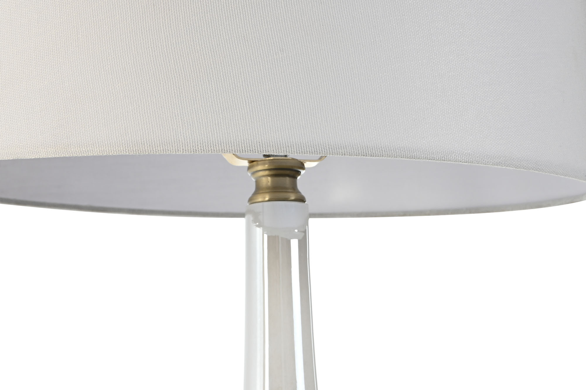 Candeeiro De Mesa Vidro Linho 40X40X78 Bicolor - Image 3