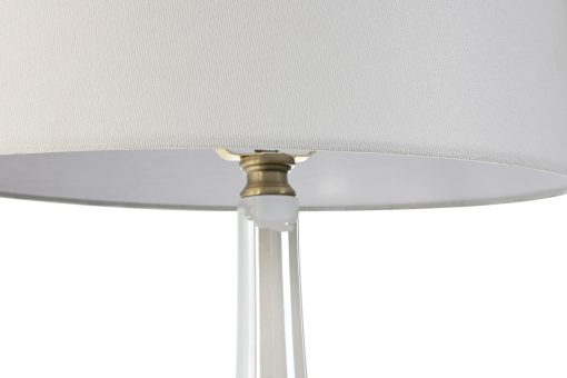 Candeeiro De Mesa Vidro Linho 40X40X78 Bicolor - Image 4