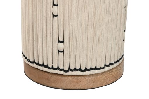 Candeeiro De Pé Algodão R Fia 25X25X125 N Natural - Image 5