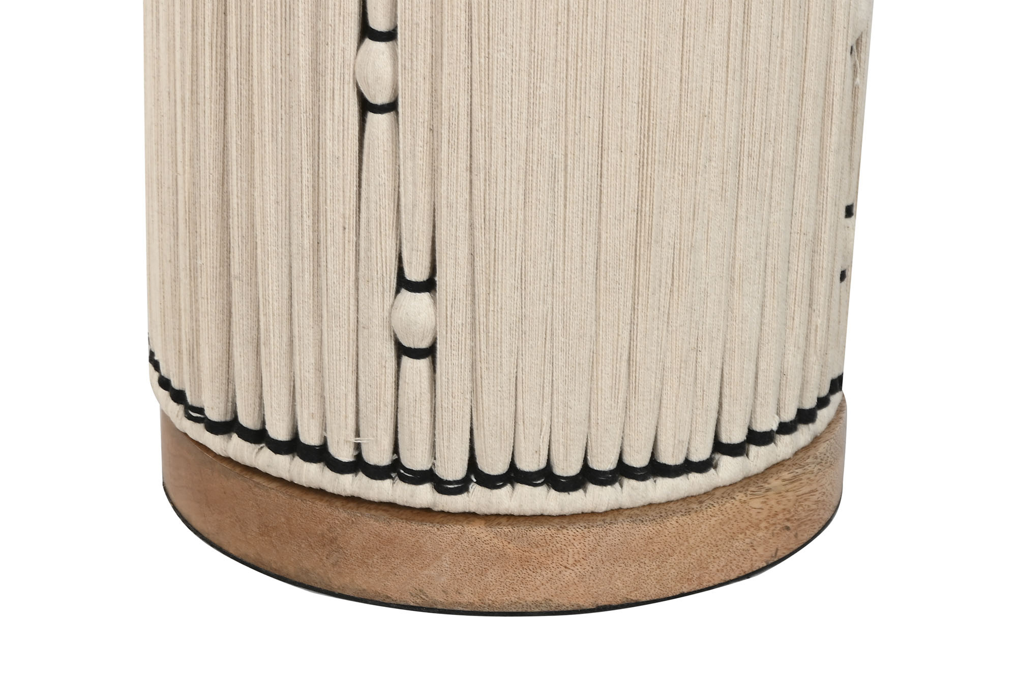 Candeeiro De Pé Algodão R Fia 25X25X125 N Natural - Image 6