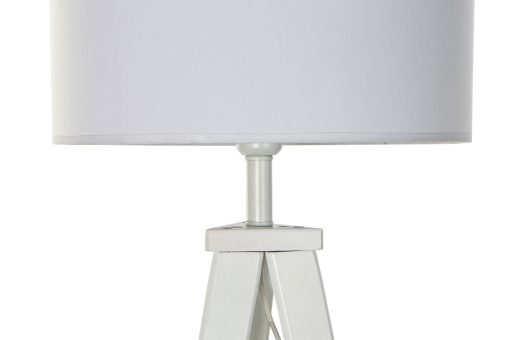 Candeeiro De Pé Madeira Poliåster 50X50X150 Branco (2 Unidades) - Image 3