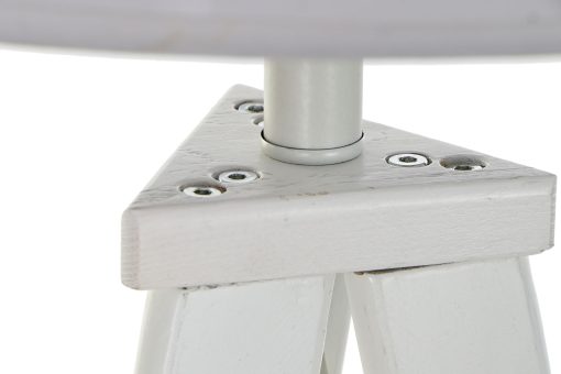 Candeeiro De Pé Madeira Poliåster 50X50X150 Branco (2 Unidades) - Image 5