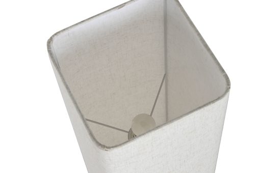 Candeeiro De Pé Madeira Tecido 22X22X110 Bege - Image 6
