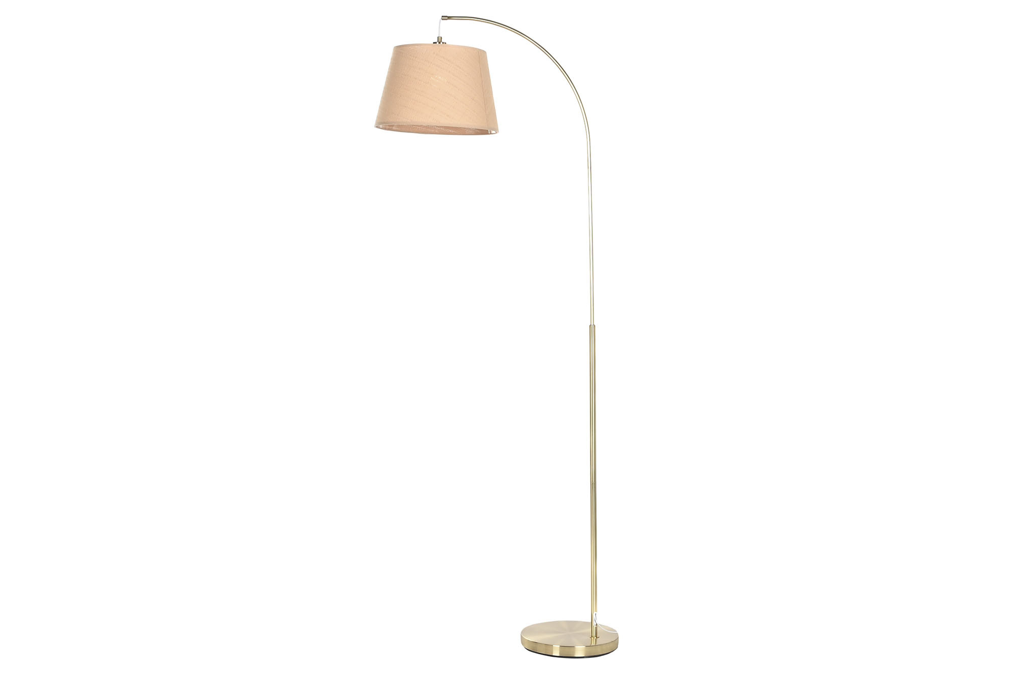 Candeeiro De Pé Metal Bambu 66X35X180 Dourado