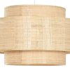 Candeeiro De Teto Bambu 56X56X37 Natural Castanho