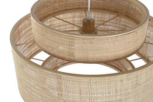 Candeeiro De Teto Bambu 56X56X37 Natural Castanho - Image 4