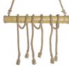 Candeeiro De Teto Bambu Corda 80X10X60 6 L Mpadas (2 Unidades)