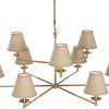 Candeeiro De Teto Bronze Rattan 92X92X132 Dourado