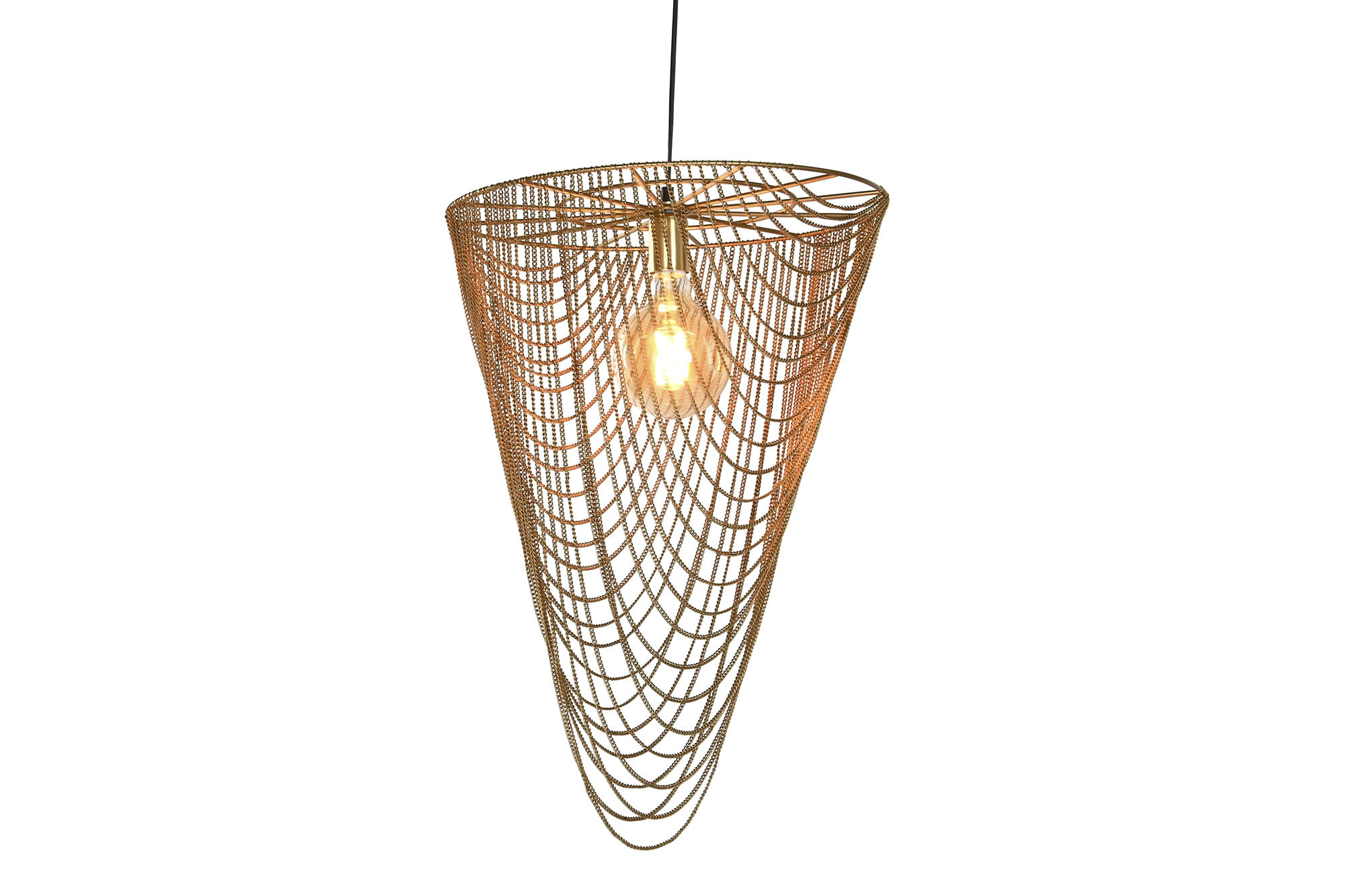 Candeeiro De Teto Ferro 46X46X69 Correntes - Image 2