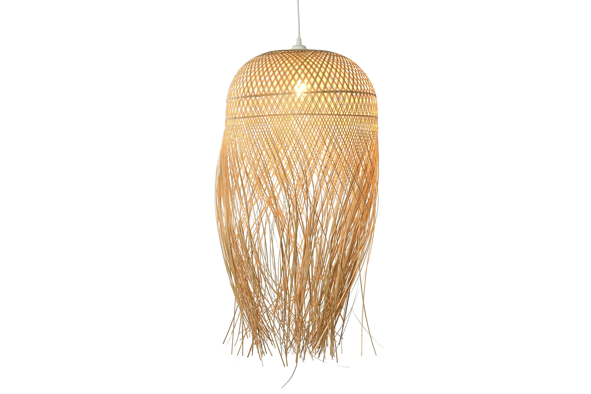 Candeeiro De Teto Rattan 40X40X70 Natural