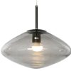Candeeiro De Teto Vidro 36X36X20 Cinzento