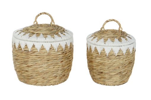 Cesta Set 2 Fibra Algod O 35X35X37 Tampa Natural (2 Unidades) - Image 3