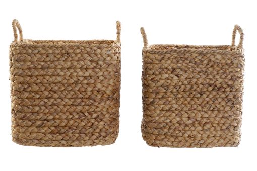 Cesta Set 2 Junco 42X42X39 Natural Castanho