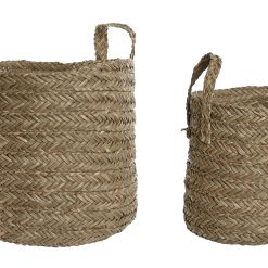 Cesta Set 2 Seagrass 40X40X38 Natural (2 Unidades)