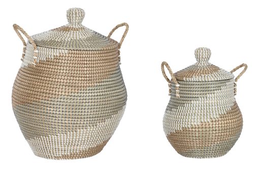 Cesta Set 2 Seagrass 46X46X56 11 Natural - Image 3