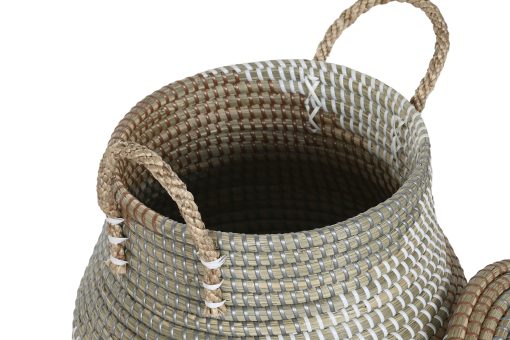 Cesta Set 2 Seagrass 46X46X56 11 Natural - Image 5